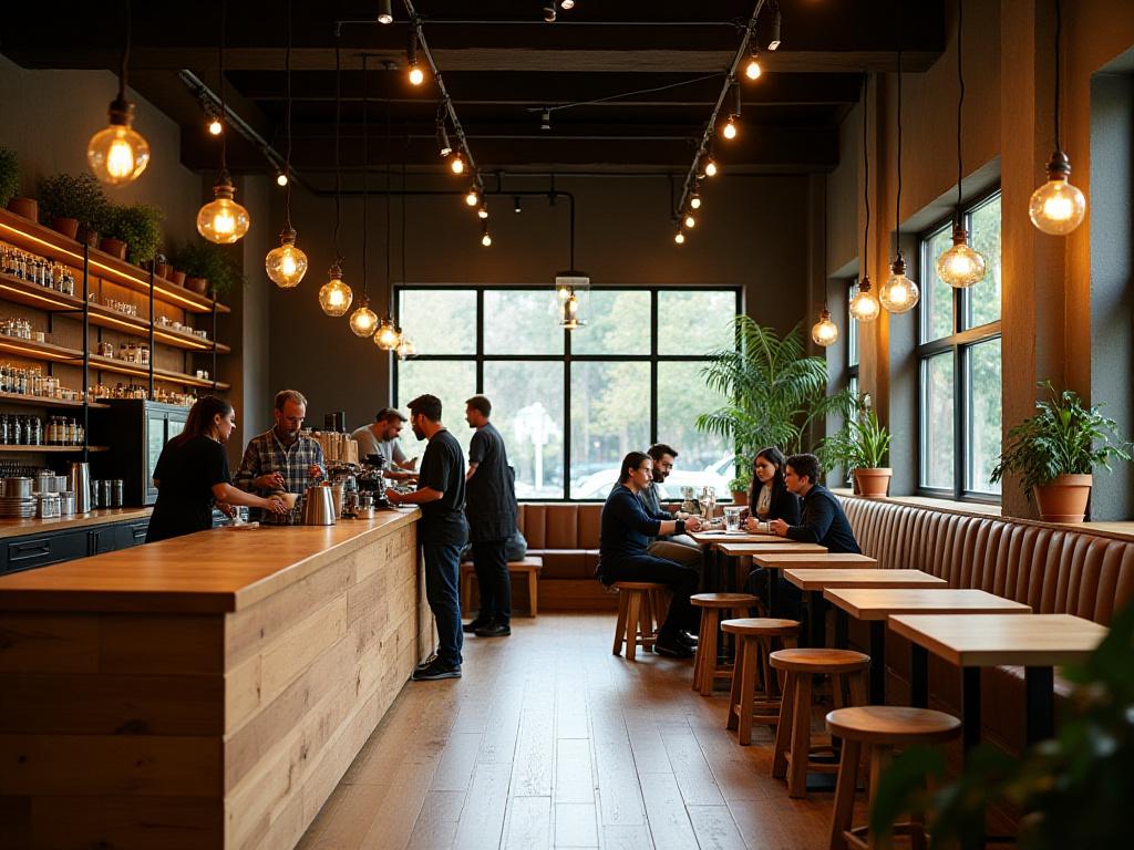 居心地の良いカフェ空間のインテリアデザイン制作事例